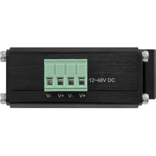 4-portový priemyselný PoE switch na DIN lištu BCS-ISP04G-1SFP