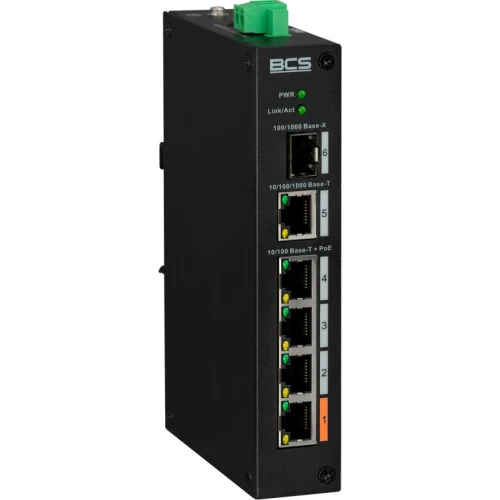 5-portový nezvládateľný switch (PoE) BCS-L-SP0401G-1SFP(2)