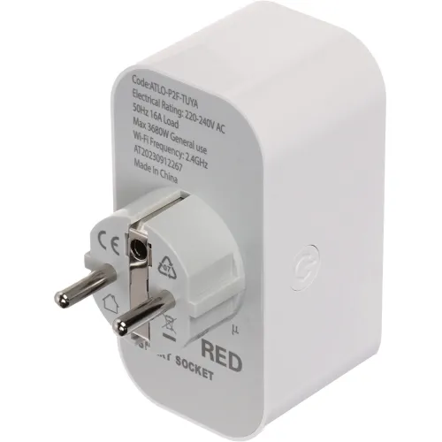 Inteligentne gniazdo elektryczne ATLO-P2F-TUYA Wi-Fi, Tuya Smart