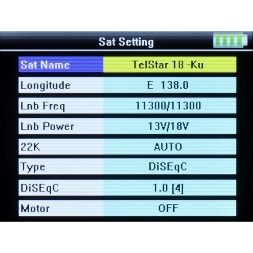 Satelitný merací prístroj S-21 DVB-S/S2/S2X Spacetronik