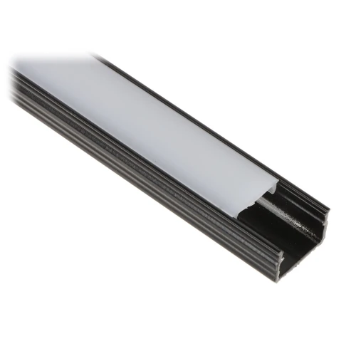 Profil s krytom pre LED pásky PR-LED/SB2/2M povrchový čierny