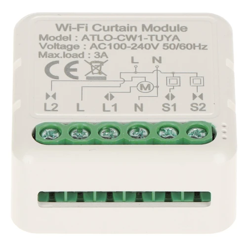 Inteligentný ovládač roliet ATLO-CW1-TUYA Wi-Fi, Tuya Smart