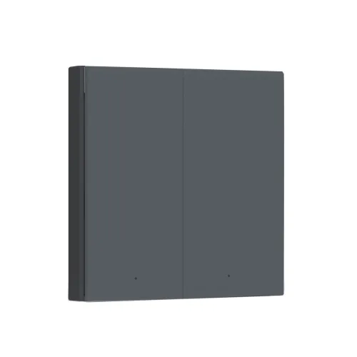 Aqara Smart Wall Switch H1 Szary | Przełącznik | Podwójny, bez Neutral, Zigbee 3.0, EU, WS-EUK01-G