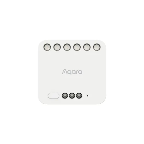 Aqara Dual Relay Module T2 | Podwójny przekaźnik | Zigbee, Apple HomeKit, Matter, Google Home, Alexa, DCM-K01