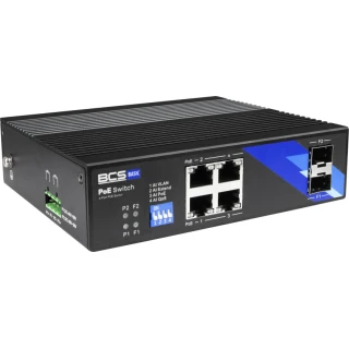 BCS-B-ISP04G-2SFP BCS switch PoE 4-portový DIN lišta