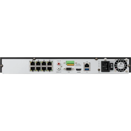 BCS-V-NVR0802-4K-8P Digitálny sieťový rekordér IP s 8 kanálmi so switchom PoE BCS View