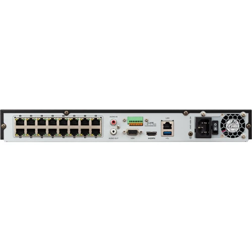 BCS-V-NVR1602-4K-16P Digitálny sieťový rekordér IP s 16 kanálmi so switchom PoE BCS View
