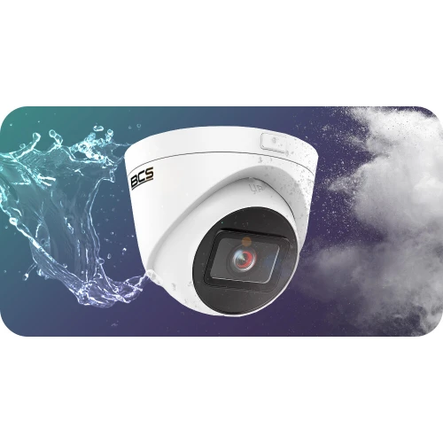 BCS View kamera kupolová BCS-V-EIP44VSR3 ip, 4Mpx, 2.8mm, motozoom, široký uhol, DarkView Starlight