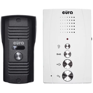 Dverový telefón EURA ADP-11A3 INVITO 1-rodinný, hlasný, bez slúchadla