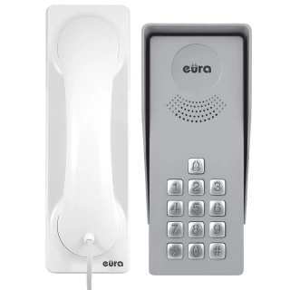 Domofón EURA ADP-36A3 INGRESSO Biely 1-rodinný vonkajší kryt so šifrovacím zariadením