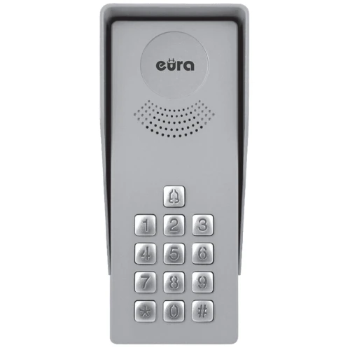 Domofón EURA ADP-37A3 INGRESSO NERO 1-rodinný vonkajší kryt so šifrovacím zariadením