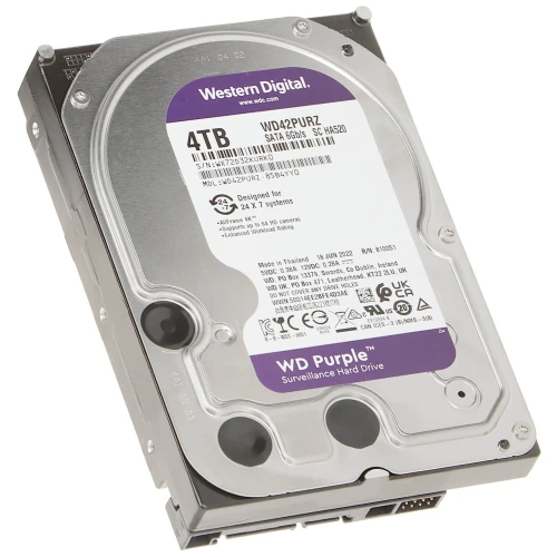 Pevný disk pre monitorovanie WD Purple 4TB