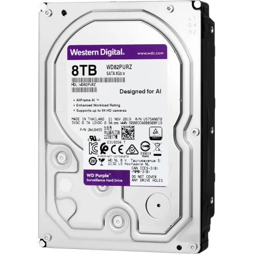 Pevný disk pre monitorovanie WD Purple 8TB