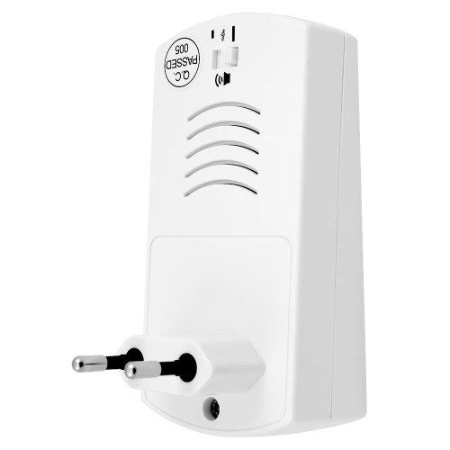 Bezdrôtový zvonček EURA WDP-05A3 - biely, kódovaný, možnosť rozšírenia, napájanie 230V/50 Hz
