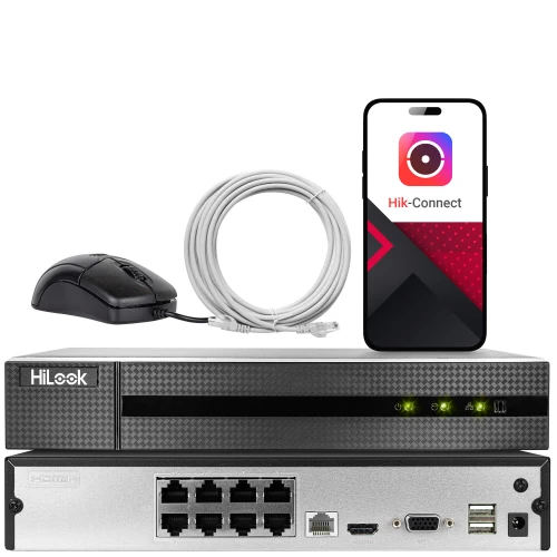 Súprava na monitorovanie 8x IPCAM-T6-30DL 6Mpx Smart Hybrid-Light 30m HiLook Hikvision