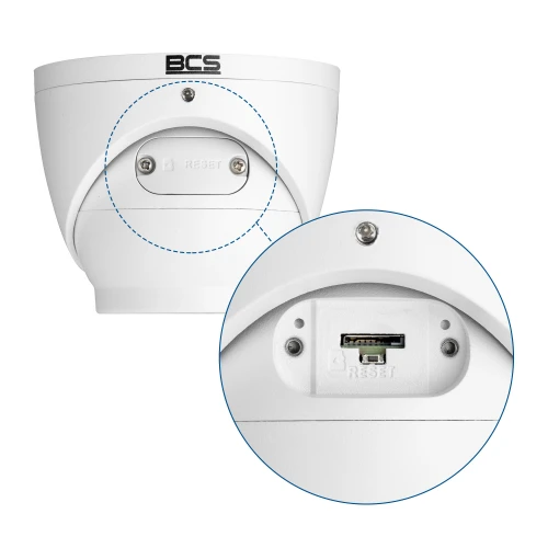 IP kamera BCS-L-EIP28FSR5-AI1(2) kupolová 8Mpx, prevodník 1/1.8'' s objektívom 2.8mm