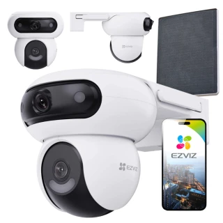 IP Wi-Fi otočná kamera EZVIZ HB90/SP Dual, AI, detekcia, audio, solárny panel