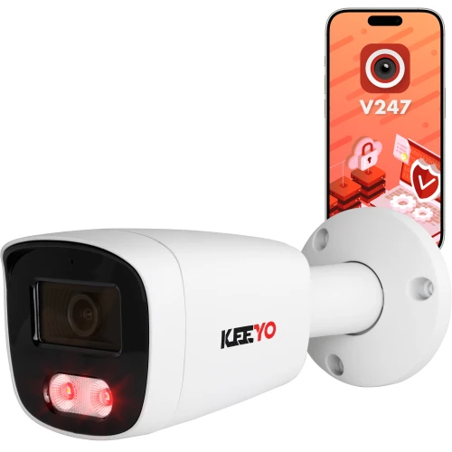 IP tubová kamera KEEYO LV-V-IP8M25TF-B-II 8Mpx IR 25m