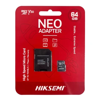 Pamäťová karta microSD (SDHC) 64GB Hikvision HS-TF-C1(STD)/64G