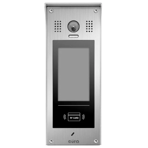 Modulárna vonkajšia kazeta EURA PRO IP VIP-60A5 pre viacerých nájomníkov, povrchová montáž, LCD, RFID čítačka