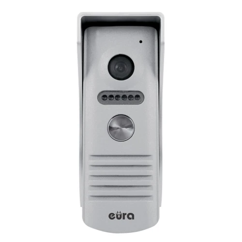 Modulárna vonkajšia kazeta WIDEODOMOFONU EURA VDA-13A3 EURA CONNECT pre jednu rodinu, sivá, infračervené svetlo