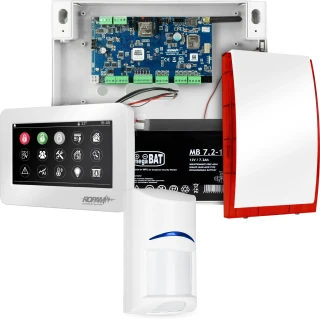 Alarmový systém NeoGSM-IP, Biely, 1x senzor, GSM upozornenie, Wifi