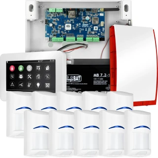 Alarmový systém NeoGSM-IP, Biely, 10x senzor, GSM upozornenie, Wifi