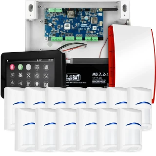 Sada alarmu Ropam NeoGSM-IP 13 x Senzor Bosch Dotykový manipulátor TPR-4BS Wifi GSM