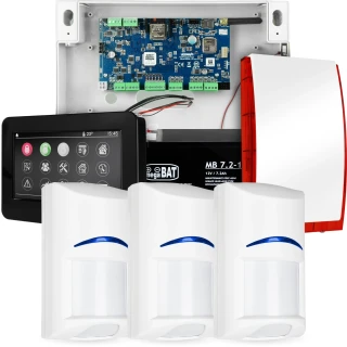 Kompletný alarmový systém NEOLTE-IP, 3x detektor BOSCH, TPR-4BS-P, GSM WiFi