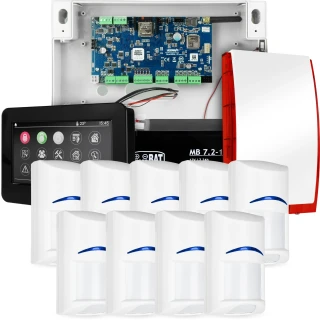 Kompletný alarmový systém NEOLTE-IP, 9x detektor BOSCH, TPR-4BS-P, GSM WiFi
