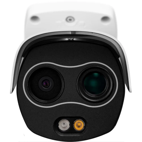 Kompletny zestaw do pomiaru temperatury ciała, w tym kamera termowizyjna, statyw, monitor i inne akcesoria. System przeznaczony do monitoringu termowizyjnego w celu wykrywania podwyższonej temperatury.