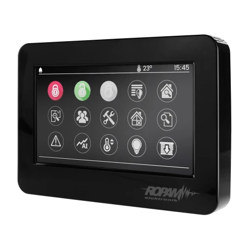 Alarmový systém Ropam NeoGSM-IP-64, Čierny, 8x Senzor Ovládanie roliet, osvetlenia, GSM notifikácia, Wifi