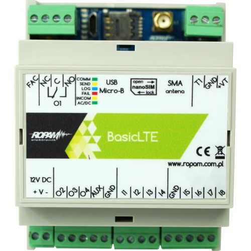 Komunikačný modul LTE 2G/4G, 12V/DC, BasicLTE-D4M Ropam