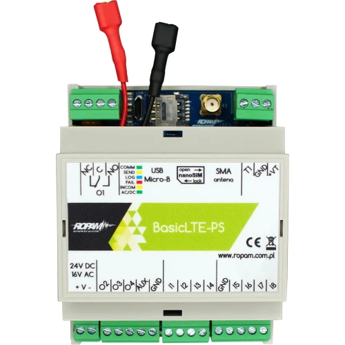 Komunikačný modul LTE 2G/4G, 17-20V/AC, 20-30V/DC BasicLTE-PS-D4M Ropam