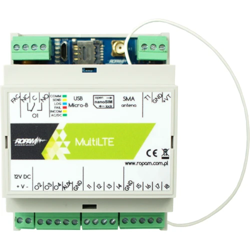 Komunikačný modul LTE/GPRS, 12V/DC, MultiLTE-RF-D4M Ropam