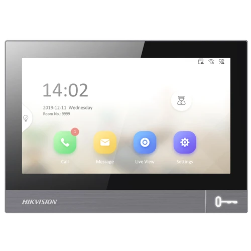 Monitor pre videovrátnik Hikvision DS-KH8381-WTE1, dotyková obrazovka, LCD IPS, WiFi, PoE, SD slot