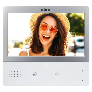 Monitor EURA PRO IP VIP-01A5 - obrazovka 7", biely, hlasitý, dotykový