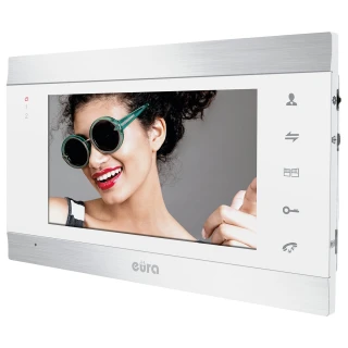 Monitor Eura VDA-01C5 - biely LCD 7'' AHD pamäť obrazov