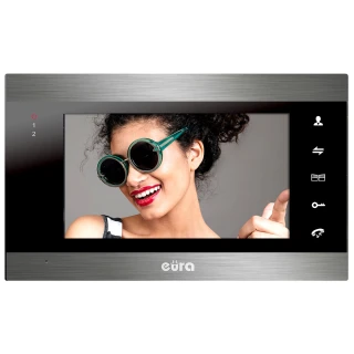 Monitor Eura VDA-01C5 čierny LCD 7'' AHD obrazová pamäť