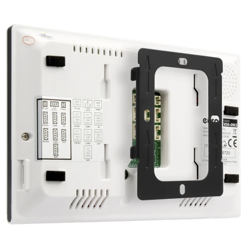 Monitor EURA VDA-09C5 - biely, dotykový, LCD 7'', FHD, pamäť obrazov, SD 128GB, rozšírenie až na 6 monitorov