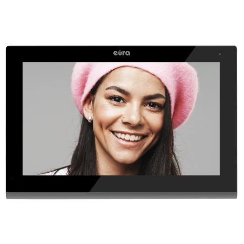 Monitor EURA VDA-09C5 - čierny, dotykový, LCD 7'', FHD, pamäť obrazov, SD 128GB, rozšírenie až na 6 monitorov