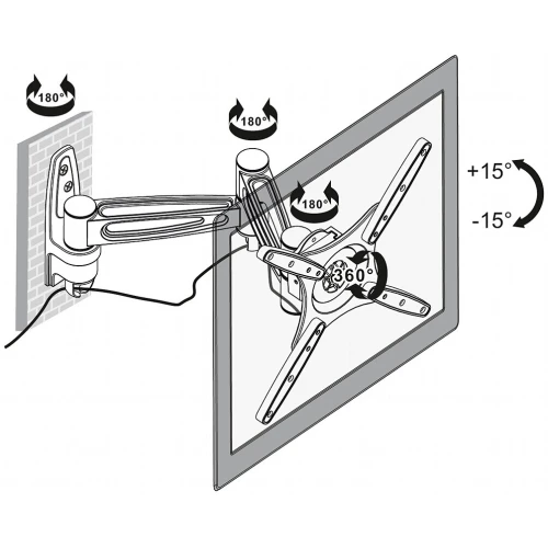 Držiak na televízor alebo monitor BRATECK-LCD-141A