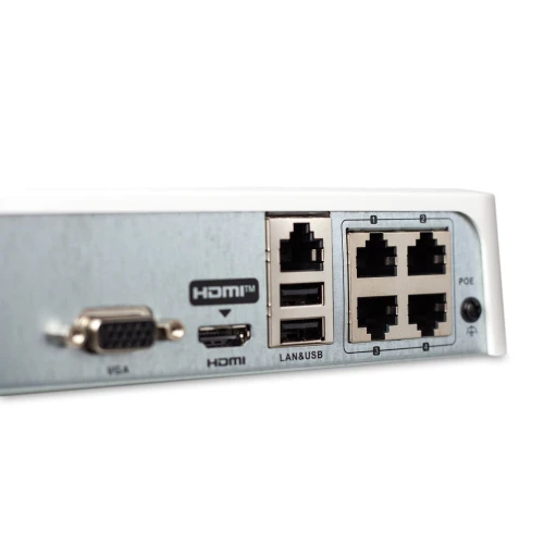 NVR-4CH-H/4P IP záznamník s 4 kanálmi a POE HiLook od Hikvision
