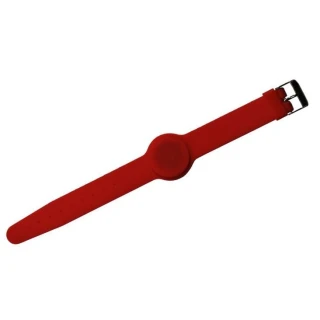 Silikonový náramok WB-01RD RFID 125KHZ, červený, zapínací