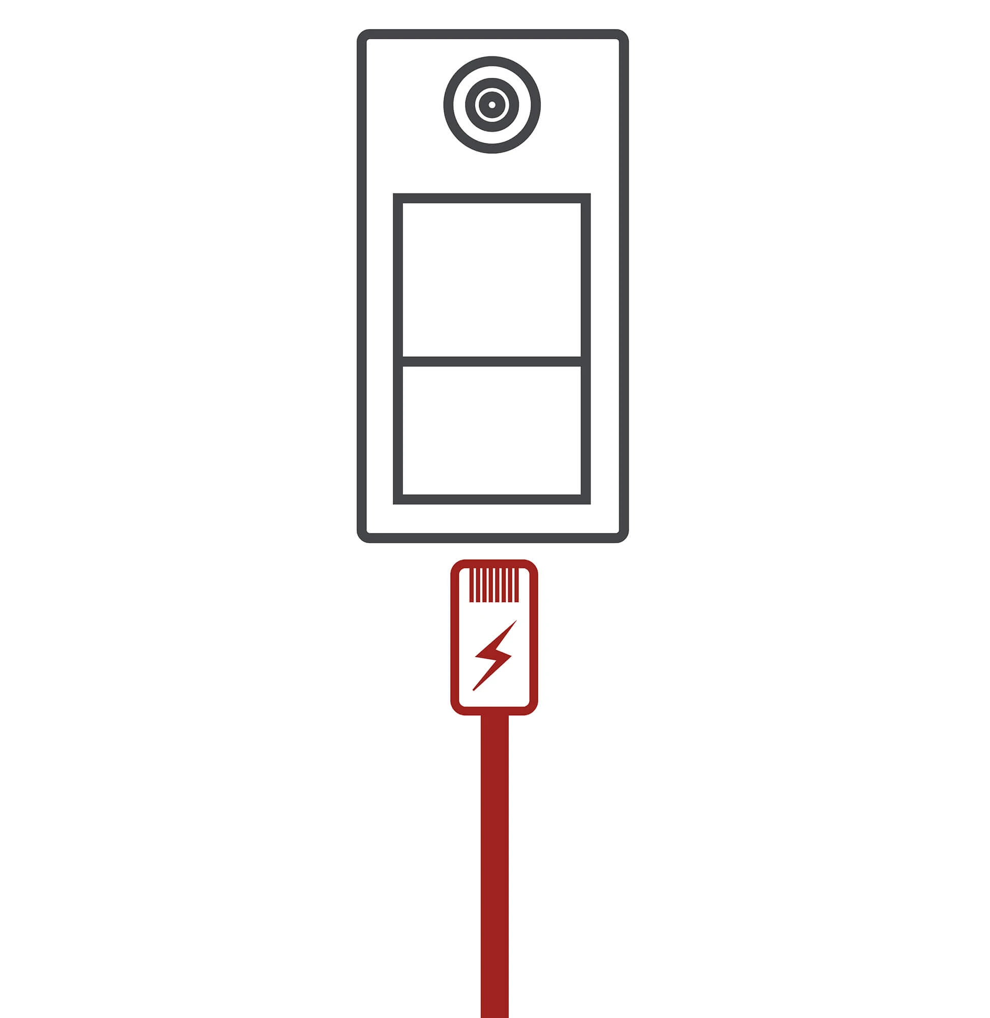 Wideodomofon IP-VIS-Pro, IP, Full HD, 129st., Pamięć, WiFi, Aplikacja, switch PoE, Czytnik ,5x Brelok HiLook by Hikvision