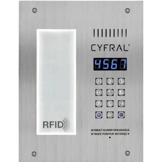 Digitálny panel Cyfral PC-3000RL s čítačkou RFID príveskov na blízko