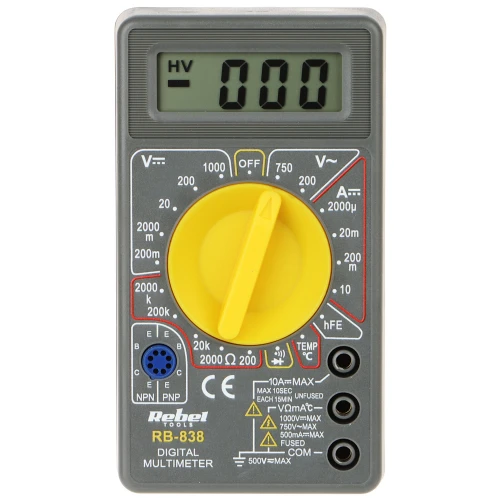 Univerzálny merací prístroj RB-838 REBEL Tools