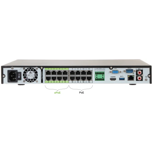 Registrátor IP NVR5216-16P-4KS2E 16 kanálov +16-portový switch POE DAHUA