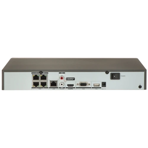 IP záznamník DS-7604NXI-K1/4P 4 kanály, 4 PoE ACUSENSE Hikvision