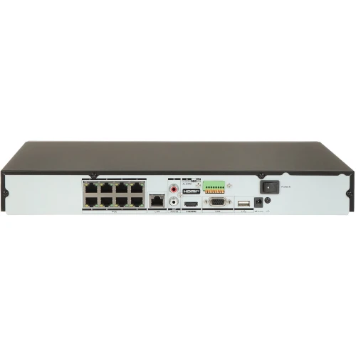 Registrátor IP DS-7608NXI-K2/8P 8 kanálov, 8 PoE ACUSENSE Hikvision